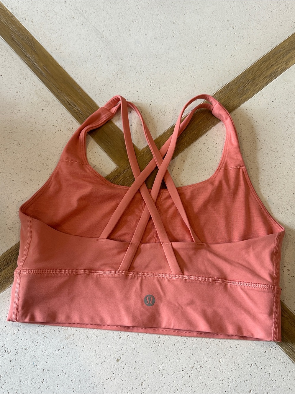 lululemon athletica Coral Pink Crossback Sports Bra